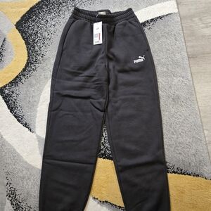 Puma Black Logo Jogger Sweatpants